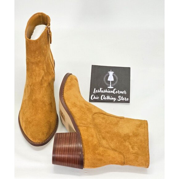 NWOB J Crew Women’s Golden Brandy Suede 2” Block Heel Booties Size 9 1837 - Picture 11 of 16
